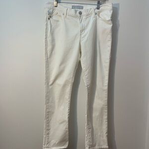 Rock & Republic White Denim Cropped Jeans
